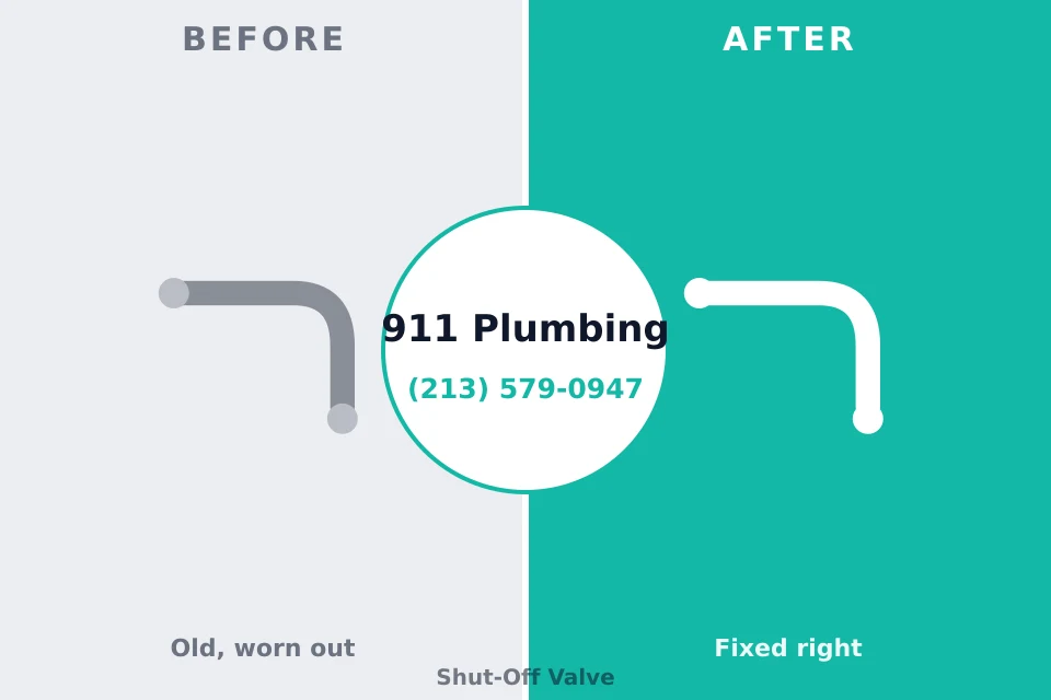 Before and after: plumbing repair Chesterfield, IN